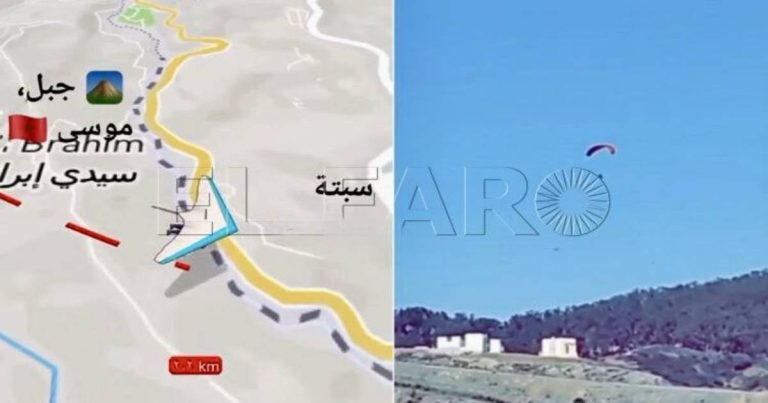 مهاجر يتجاوز سياج سبتة عبر الطيران الشراعي