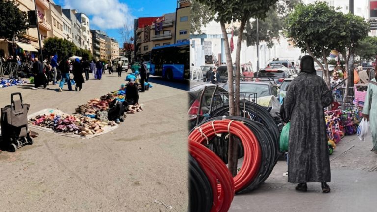 احتلال أرصفة طنجة.. فوضى تربك السير وتقلق الراجلين