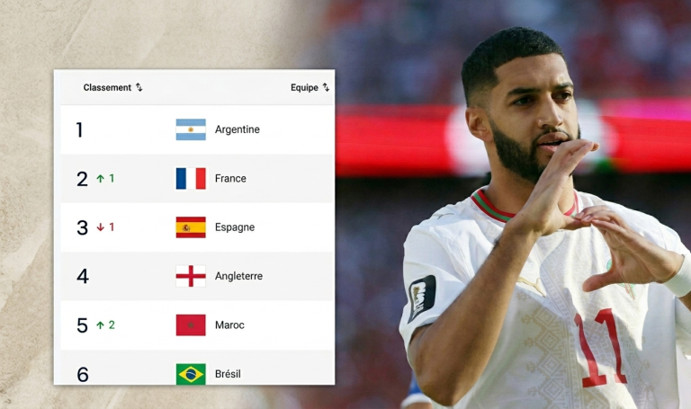 المنتخب المغربي يرتقي للمرتبة الخامسة عالميا في تصنيف “الفيفا”