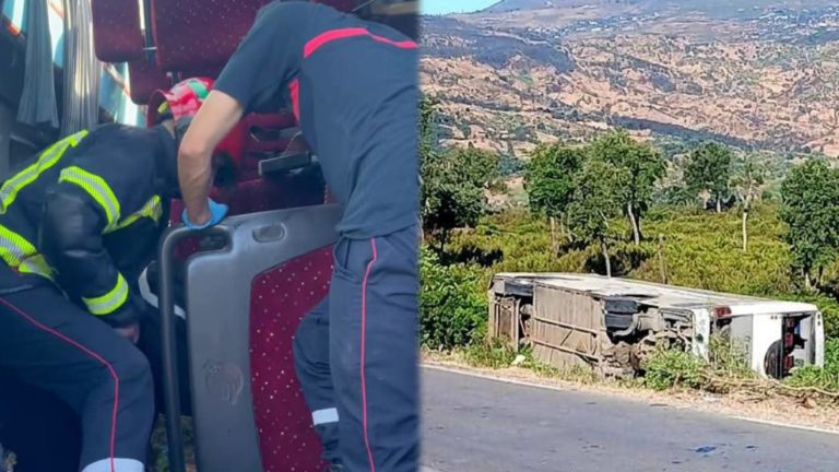 مصرع سيدة وإصابة آخرين في انقلاب حافلة لنقل المسافرين بضواحي شفشاون