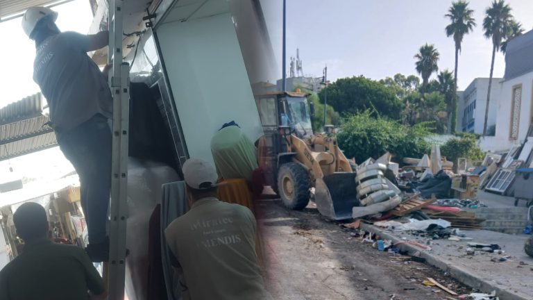 حملة استباقية بـ”كاساباراطا” تُزيل المتلاشيات وتَضبط 40 ربطا عشوائيا للكهرباء