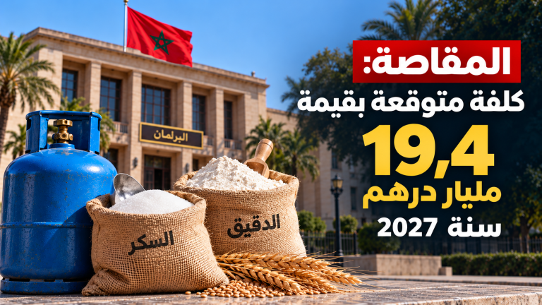 المقاصة: كلفة متوقعة بقيمة 19,4 مليار درهم سنة 2027