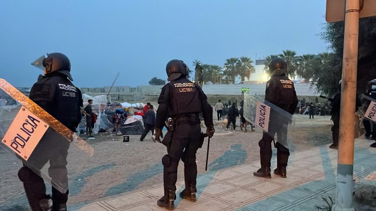 إنزال أمني كبير ينهي وجود أكبر مخيم للمهاجرين بسبتة المحتلة